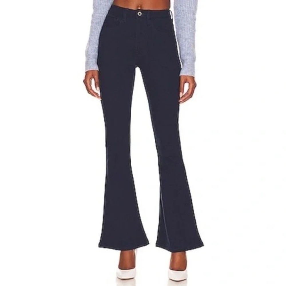 WeWoreWhat True Flare French Navy Twill Stretch Denim Jeans - Size 25 - NWT